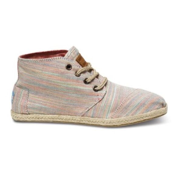 TOMS Pilar Stripe Rope Desert Botas - Size 7.5 - Picture 2 of 15